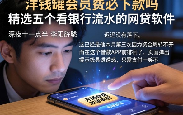 洋钱罐会员费必下款吗，精选五个看银行流水的网贷软件