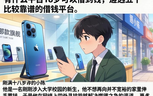 有什么平台18岁可以借到钱，遴选五个比较靠谱的借钱平台