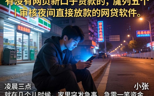 有没有网贷新口子贷款的，胪列五个不审核夜间直接放款的网贷软件