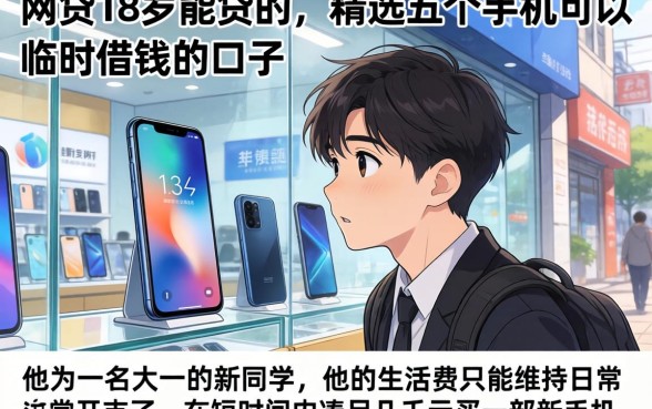 网贷18岁能贷的，精选五个手机可以临时借钱的口子