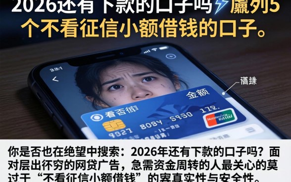 2026还有下款的口子吗，胪列5个不看征信小额借钱的口子