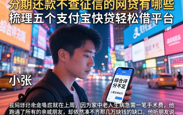 分期还款不查征信的网贷有哪些，梳理五个支付宝快贷轻松借平台