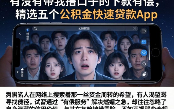 有没有带我撸口子的下款有偿，精选五个公积金快速贷款app