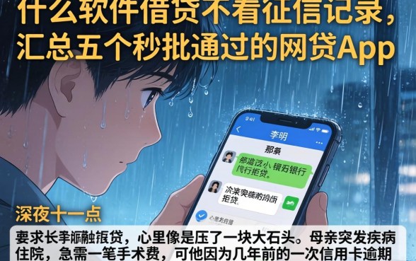 什么软件借贷不看征信记录，汇总五个秒批通过的网贷app