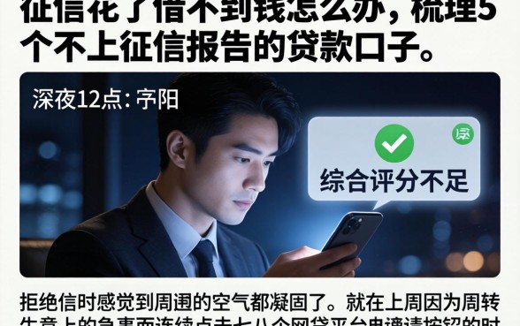 征信花了借不到钱怎么办，梳理5个不上征信报告的贷款口子