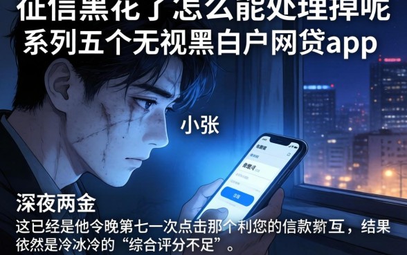 征信黑花了怎么能处理掉呢，条列五个无视黑白户网贷app