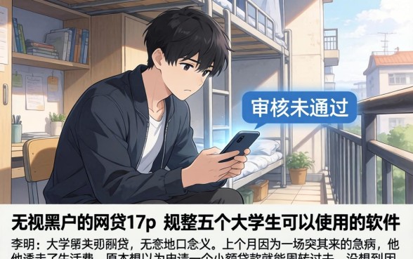 无视黑户的网贷17p，规整五个大学生可以使用的软件