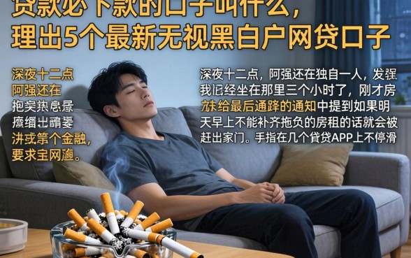 贷款必下款的口子叫什么，理出5个最新无视黑白户网贷口子