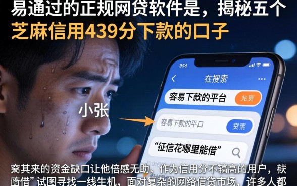 易通过的正规网贷软件是，揭秘五个芝麻信用439分下款的口子