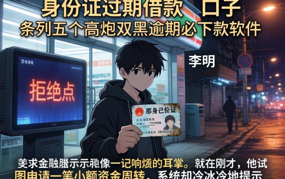 身份证过期借款的口子，条列五个高炮双黑逾期必下款软件
