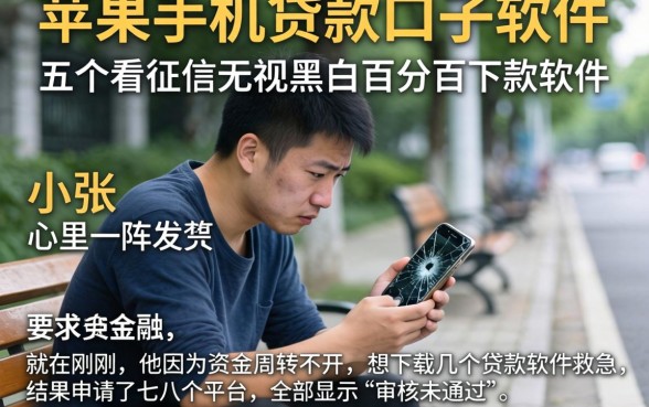 苹果手机贷款口子软件，概括五个不看征信无视黑白百分百下款软件