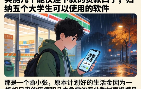 实测几个能快速下款的贷款口子，归纳五个大学生可以使用的软件