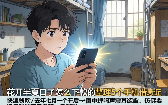 花开半夏口子怎么下款的,整理5个手机和身份证快速借钱软件