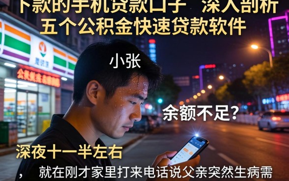 下款的手机贷款口子，深入剖析五个公积金快速贷款软件
