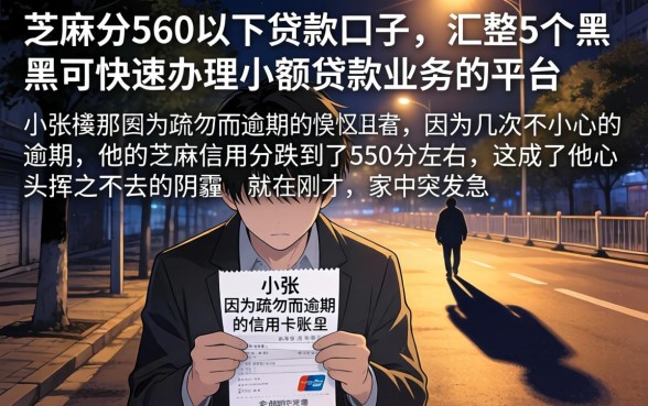 芝麻分560以下贷款口子，汇整5个黑户可快速办理小额贷款业务的平台