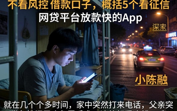 不看风控的借款口子，概括5个不看征信网贷平台放款快的app