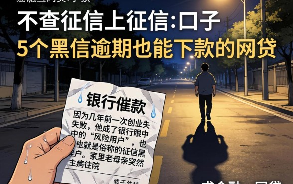 不查征信上征信的口子，概括5个黑户逾期也能下款的网贷