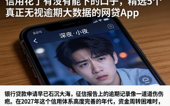 信用花了有没有能下的口子，精选5个真正无视逾期大数据的网贷app