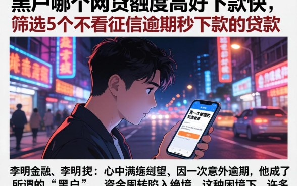 黑户哪个网贷额度高好下款快，筛选5个不看征信逾期秒下款的贷款
