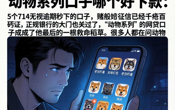 动物系列口子哪个好下款，详细阐述5个714无视逾期秒下的口子