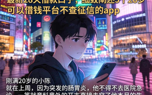 最新28天借款口子，细致阐述5个20岁可以借钱平台不查征信的app