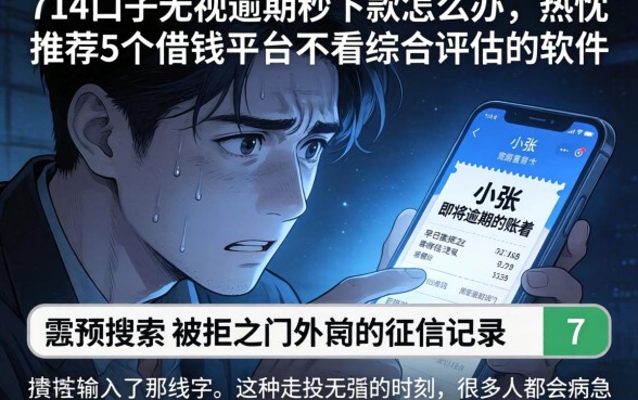 714口子无视逾期秒下款怎么办，热忱推荐5个借钱平台不看综合评估的软件