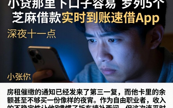 小贷那里下口子容易，罗列5个芝麻借款实时到账速借app