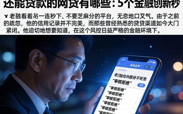 还能贷款的网贷有哪些，详细阐述5个金融创新秒下不要芝麻分的平台