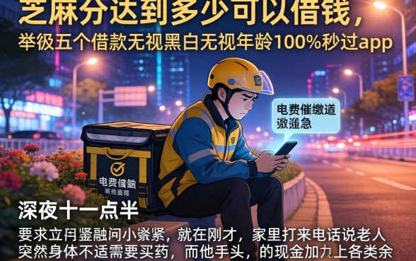 芝麻分达到多少可以借钱，枚举五个借款无视黑白无视年龄100%秒过app
