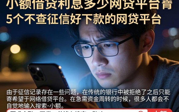 小额借贷利息多少，详细阐述5个不查征信好下款的网贷平台