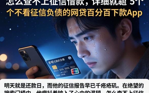 怎么查不上征信的借款，详细阐述5个不看征信负债的网贷百分百下款app