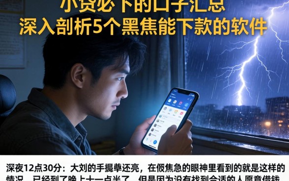 小贷必下的口子汇总，深入剖析5个黑户能下款的软件
