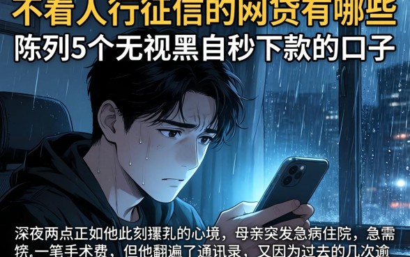 不看人行征信的网贷有哪些，陈列5个无视黑户秒下款的口子