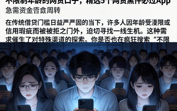 不限制年龄的网贷口子，精选5个网贷黑户必过app
