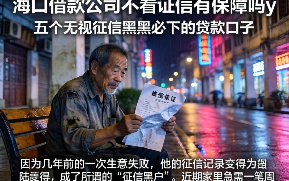 海口借款公司不看征信有保障吗y，详细阐述五个无视征信黑户必下的贷款口子