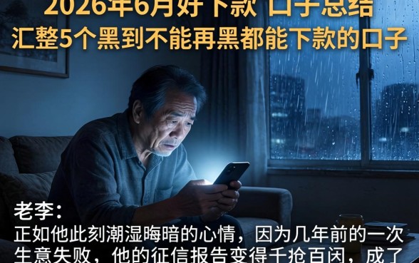 2026年6月好下款的口子总结，汇整5个黑到不能再黑都能下款的口子