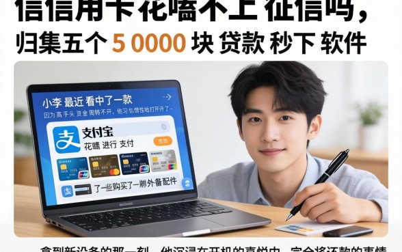 信用卡花呗不上征信吗，归集五个5000块贷款秒下软件