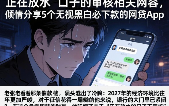 正在放水的口子不审核相关内容，倾情分享5个无视黑白必下款的网贷app