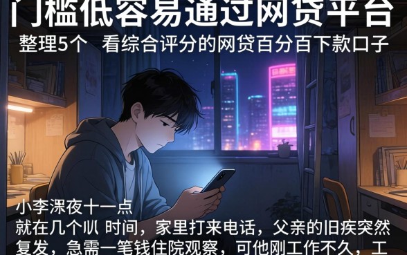 门槛低容易通过的网贷平台，整理5个不看综合评分的网贷百分百下款口子