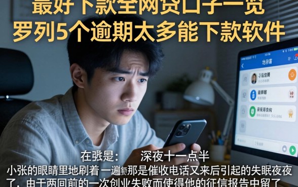 最好下款的网贷口子一览，罗列5个逾期太多能下款软件