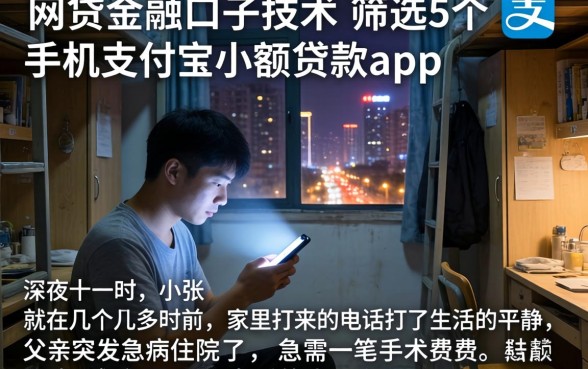 网贷金融口子技术，筛选5个手机支付宝小额贷款的app