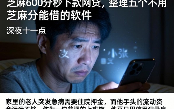 芝麻600分秒下款网贷，整理五个不用芝麻分能借的软件