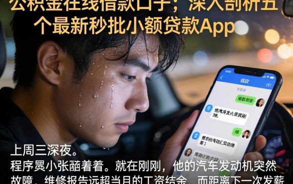 公积金在线借款口子，深入剖析五个最新秒批小额贷款app