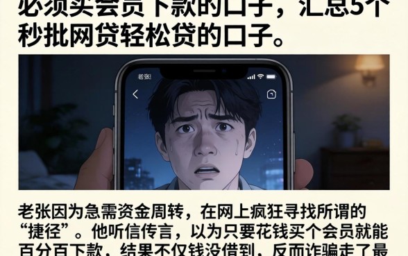 必须买会员下款的口子，汇总5个秒批网贷轻松贷的口子
