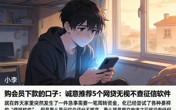 购会员下款的口子，诚意推荐5个网贷无视不查征信软件