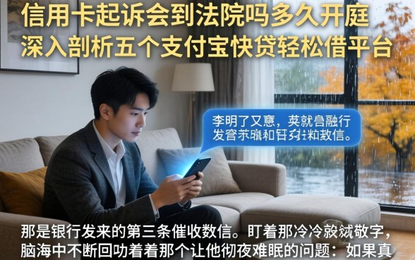 信用卡起诉会到法院吗多久开庭，深入剖析五个支付宝快贷轻松借平台
