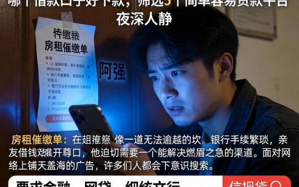 哪个借款口子好下款，筛选5个简单容易贷款平台