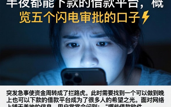 半夜都能下款的借款平台，概览五个闪电审批的口子