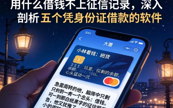 用什么借钱不上征信记录，深入剖析五个凭身份证借款的软件