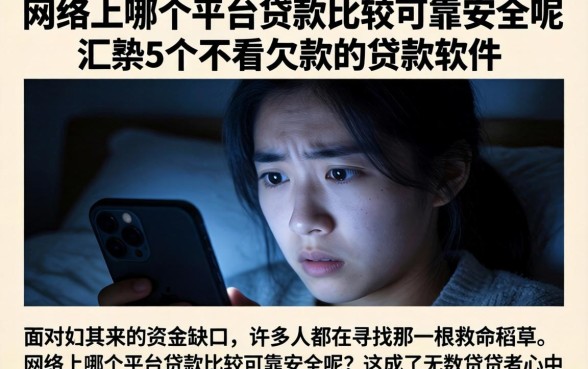 网络上哪个平台贷款比较可靠安全呢，汇整5个不看欠款的贷款软件